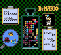 une photo d'Ã©cran de Dr. Mario sur Nintendo Nes